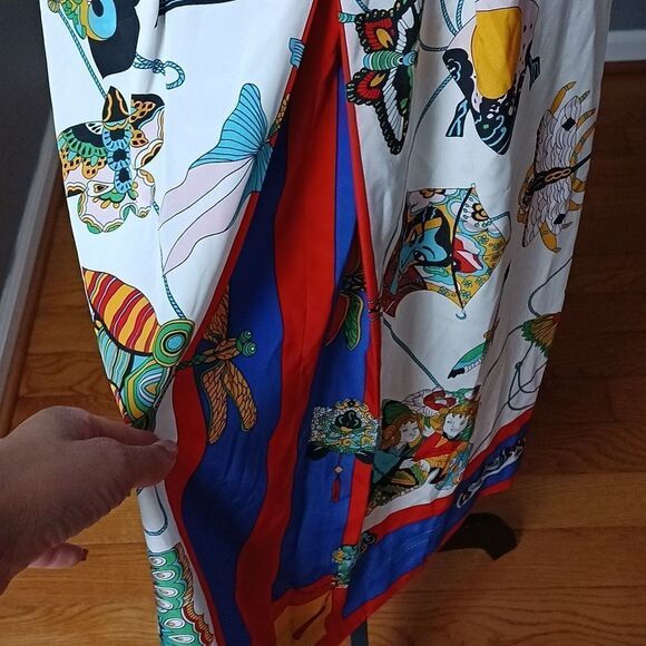 Vintage printed skirt sz 6 - Picture 4 of 6